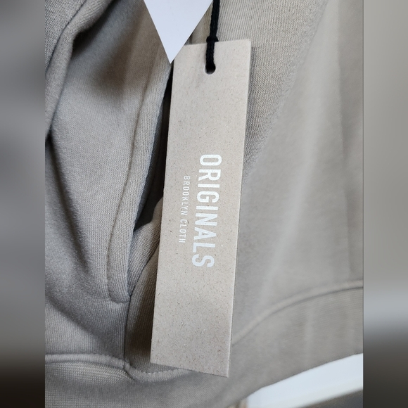 π§₯ Brooklyn Cloth Originals Men's Fleece Bomber Jacket β Size Large β Sand β NWT - Picture 12 of 16